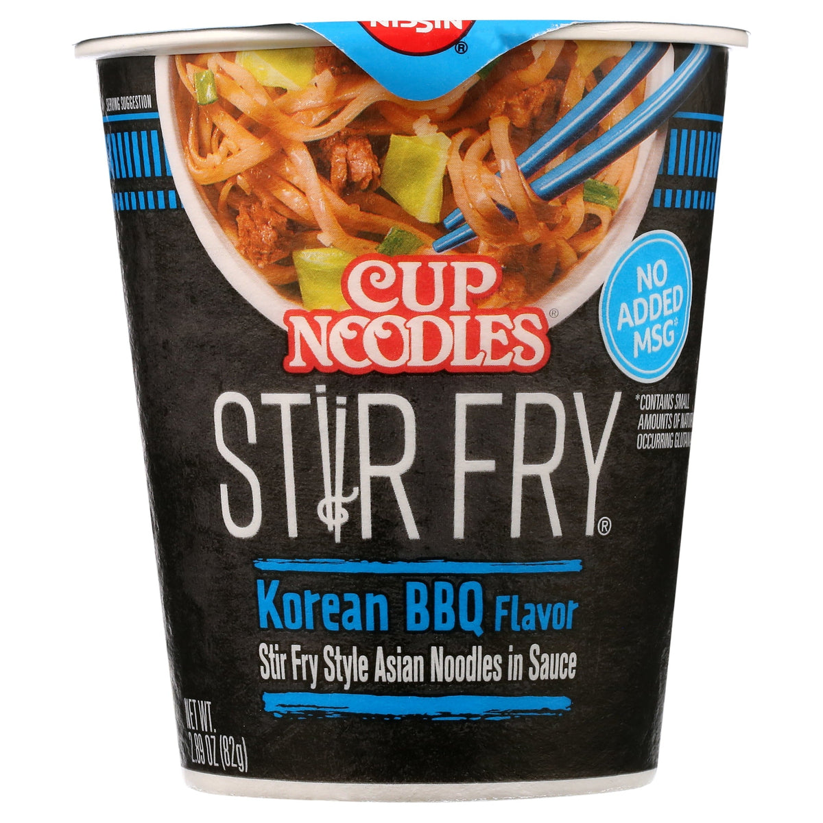 Nissin Cup Noodles, Stir Fry Korean BBQ Flavour, 82g