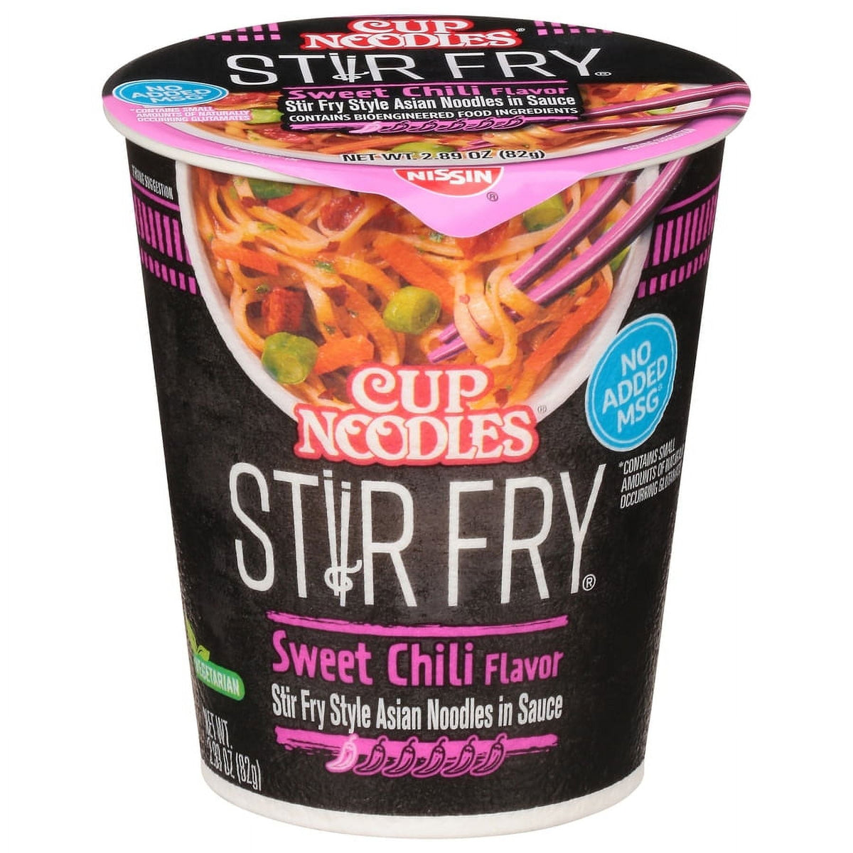 Nissin Cup Noodles, Stir Fry Sweet Chili Flavour, 82g
