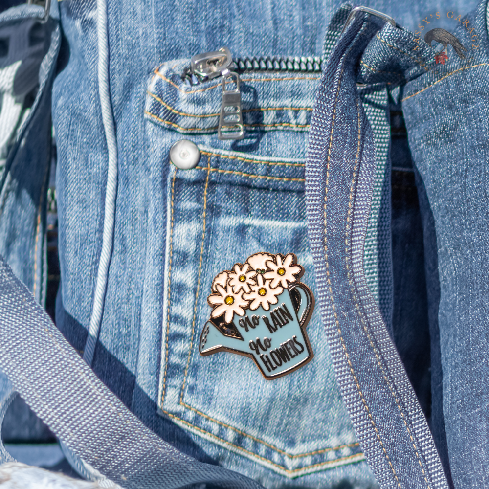 No Rain No Flowers | Collectible Pin