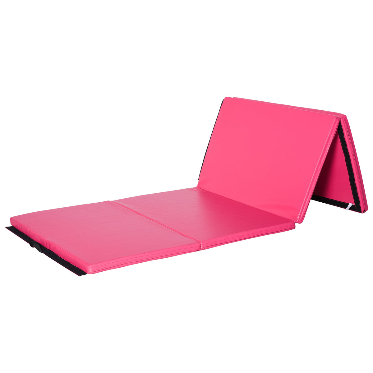 4'x10'x2" Folding Gymnastics Tumbling Mat, Exercise Mat with Carrying Handles for Yoga, MMA, Martial Arts, Dark Blue