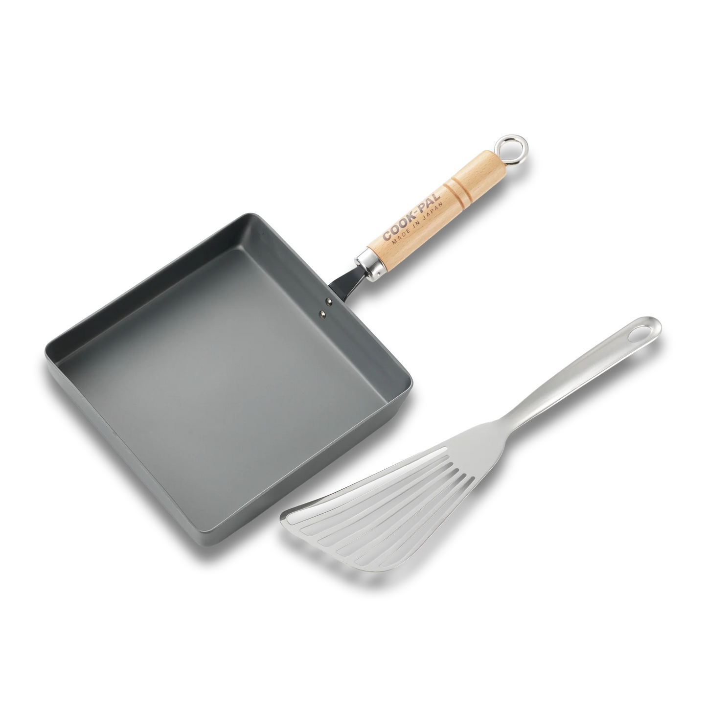 Yoshikawa Cook-Pal Ren Rolled Egg/Omelet Pan (Large)– Nitrided Carbon Steel, Made in Japan