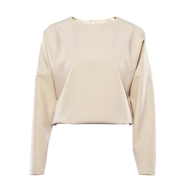 Creased Crop Dress Pants