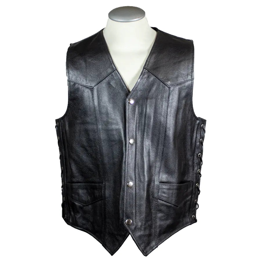 Open Road Men's Lace Side Leather Vest