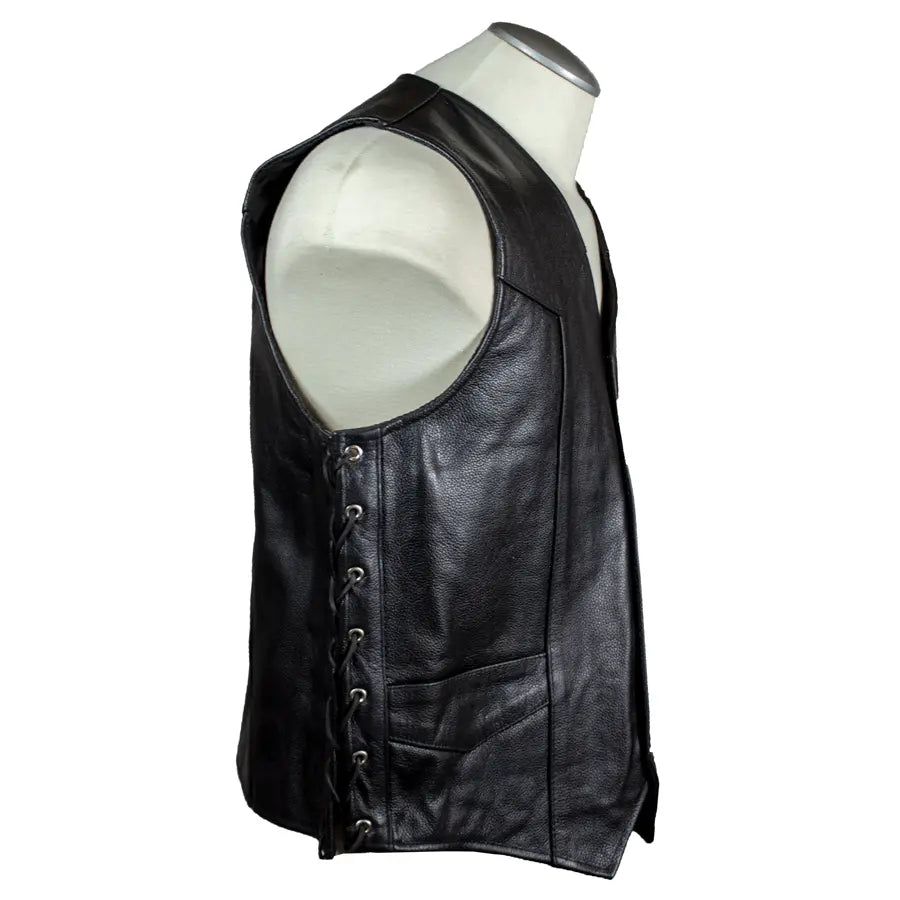 Open Road Men's Lace Side Leather Vest