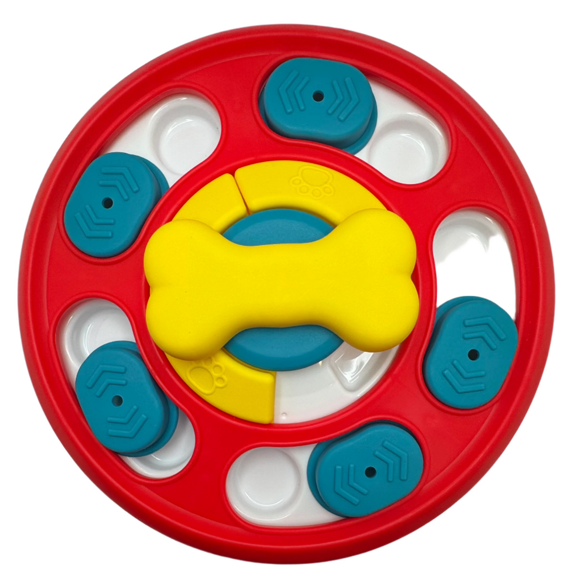 Round Interactive Puzzle Feeder for Dogs