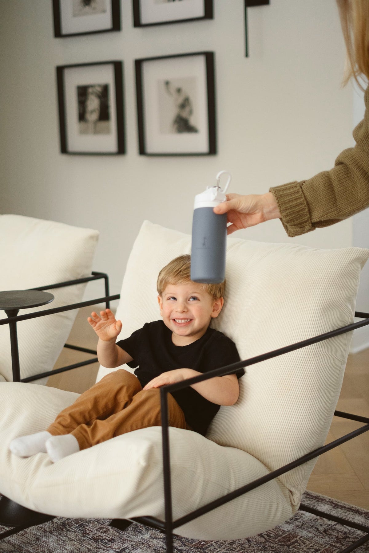 Bouteille d'eau en silicone format 450 ml