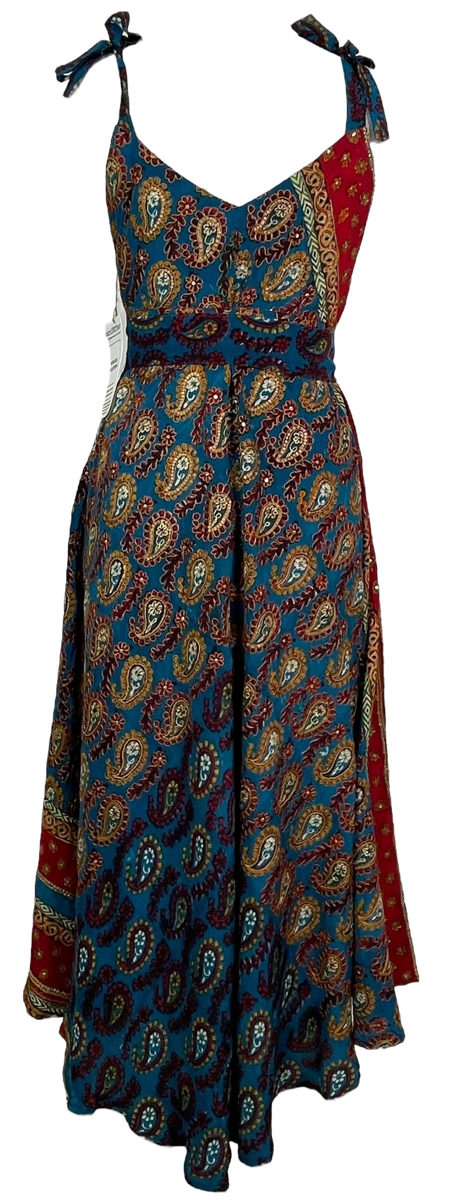 STAFF HOLD PRC7675 Avatar Pure Silk Maxi Dress with Belt