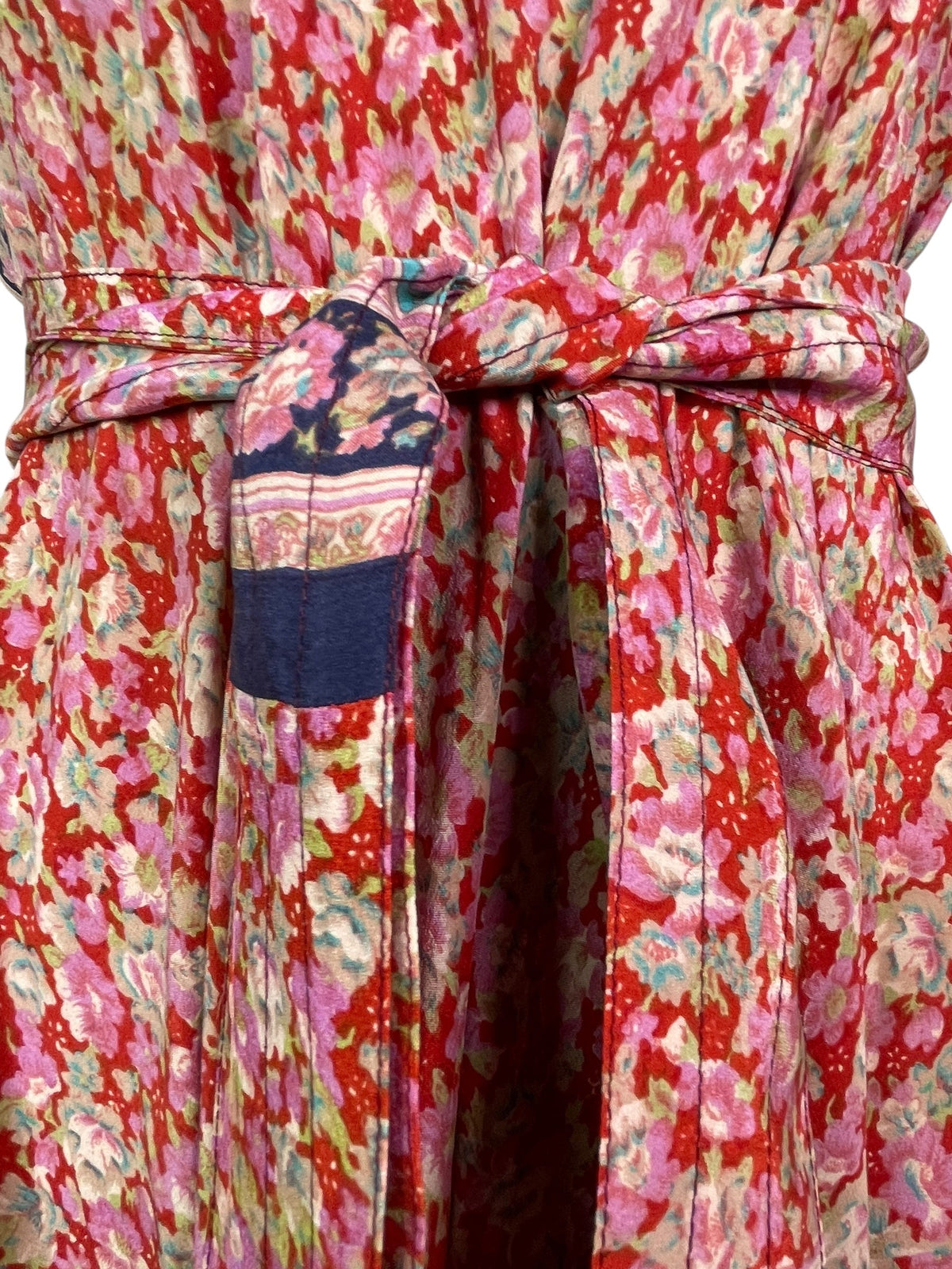 PRC7677 Avatar Pure Silk Maxi Dress with Belt