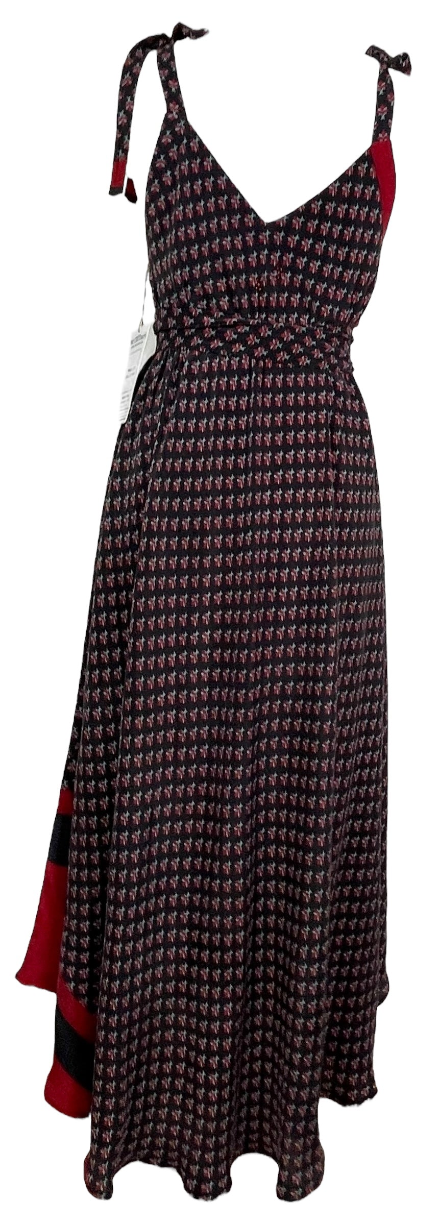 PRC7842 Avatar Pure Silk Maxi Dress with Belt