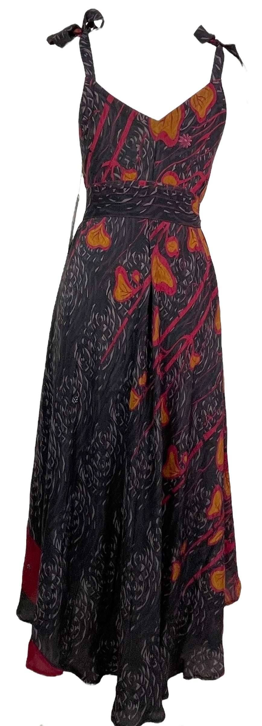 PRC7669 Avatar Pure Silk Maxi Dress with Belt