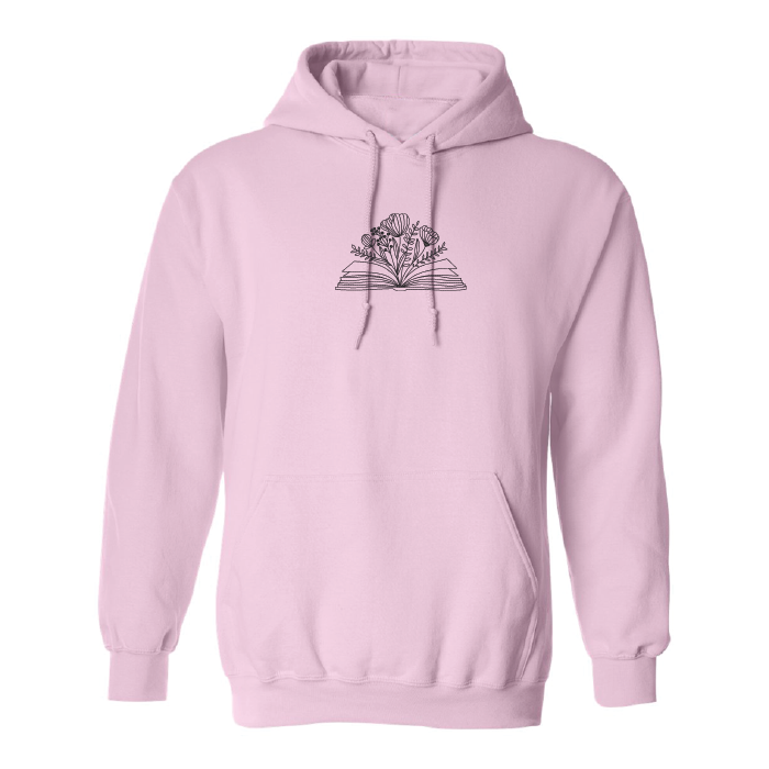 Hoodie "Blooming Book" brodé