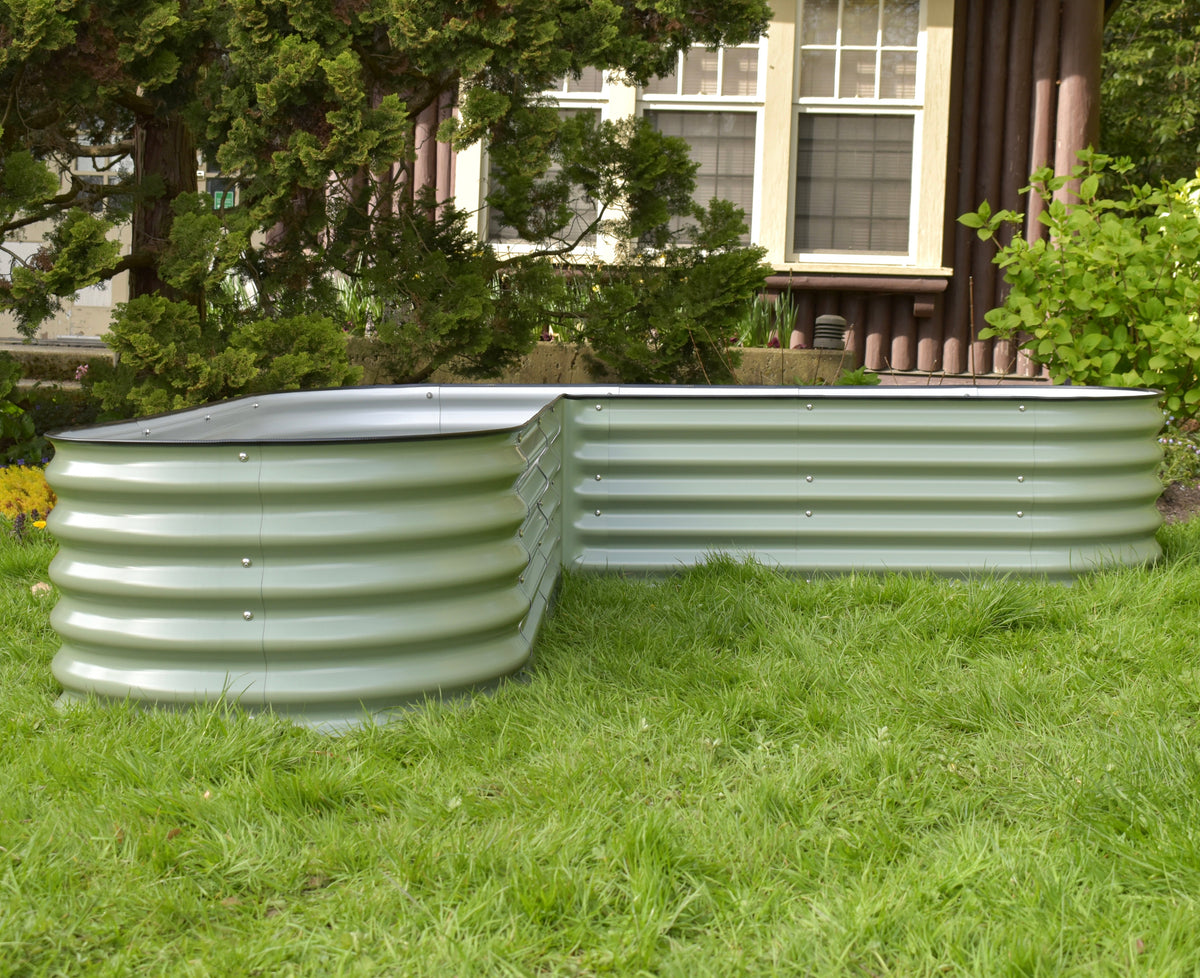 17" Tall L-Shape Garden Bed Kit