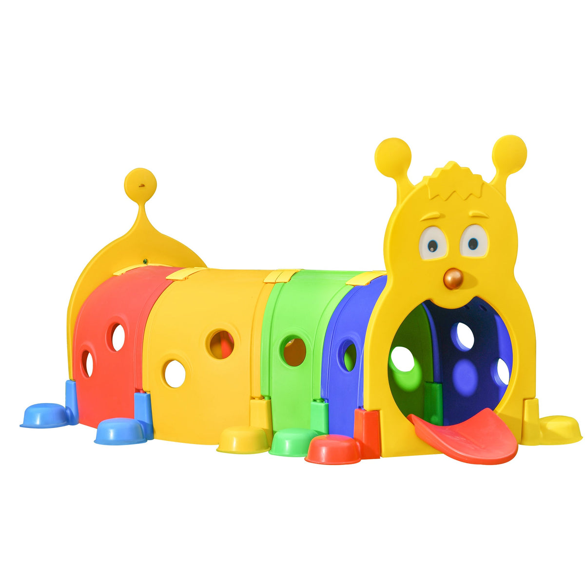 Caterpillar Design Tunnel for Kids to Crawl Through, for 3-6 Years, Multicolour