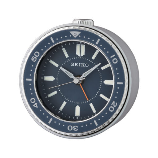 SEIKO Desk Alarm Clock Blue | QHE184L