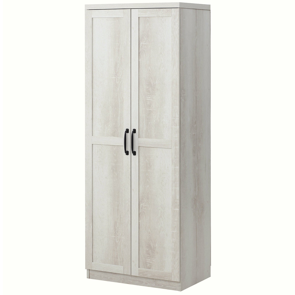 63" Kitchen Storage Cabinet, 5-tier Pantry Cabinet with Doors and Adjustable Shelves for Dining Room, Black