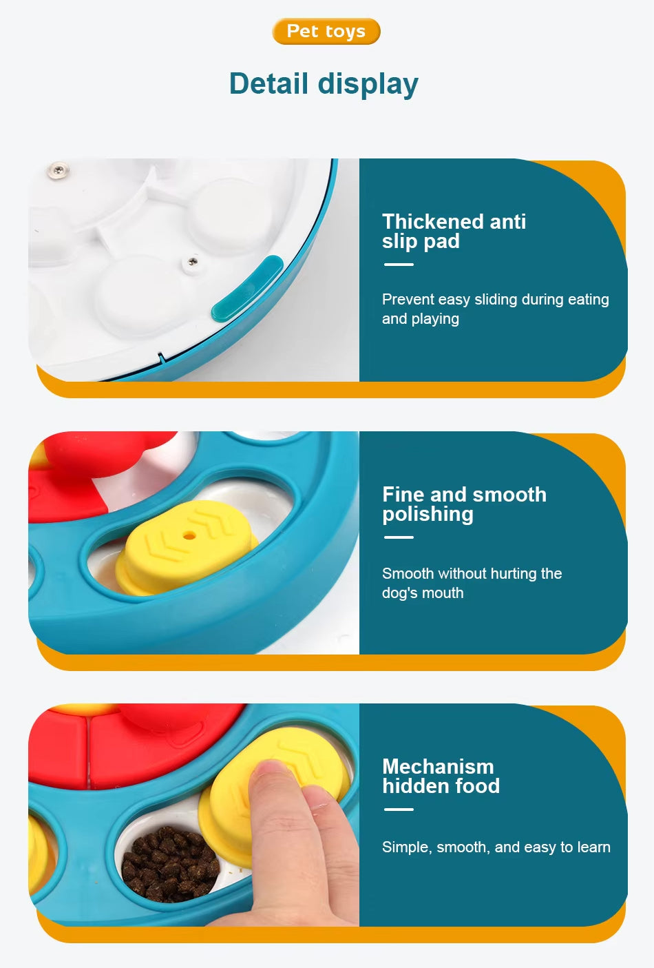 Round Interactive Puzzle Feeder for Dogs