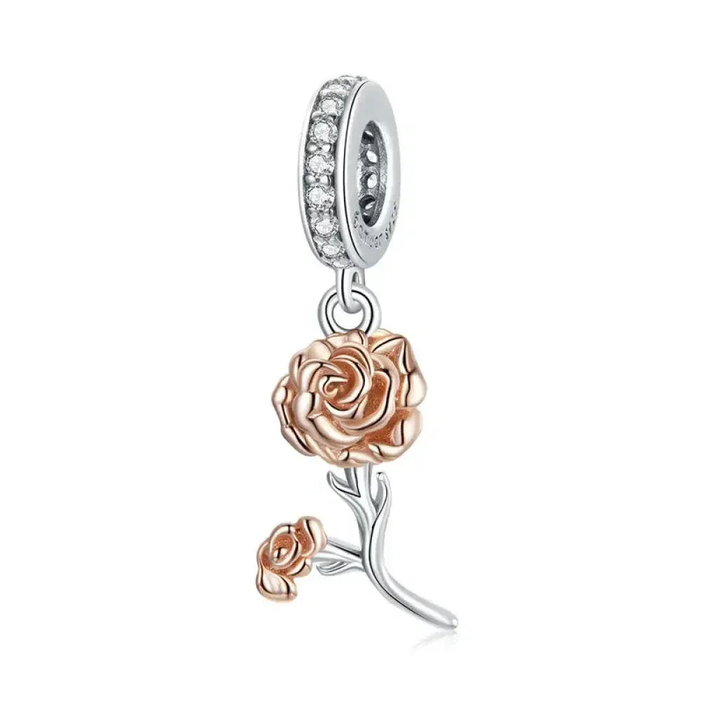 925 Sterling Silver Maternal Love Charm Diy - Touching Baby Feet Pendant For Bracelet