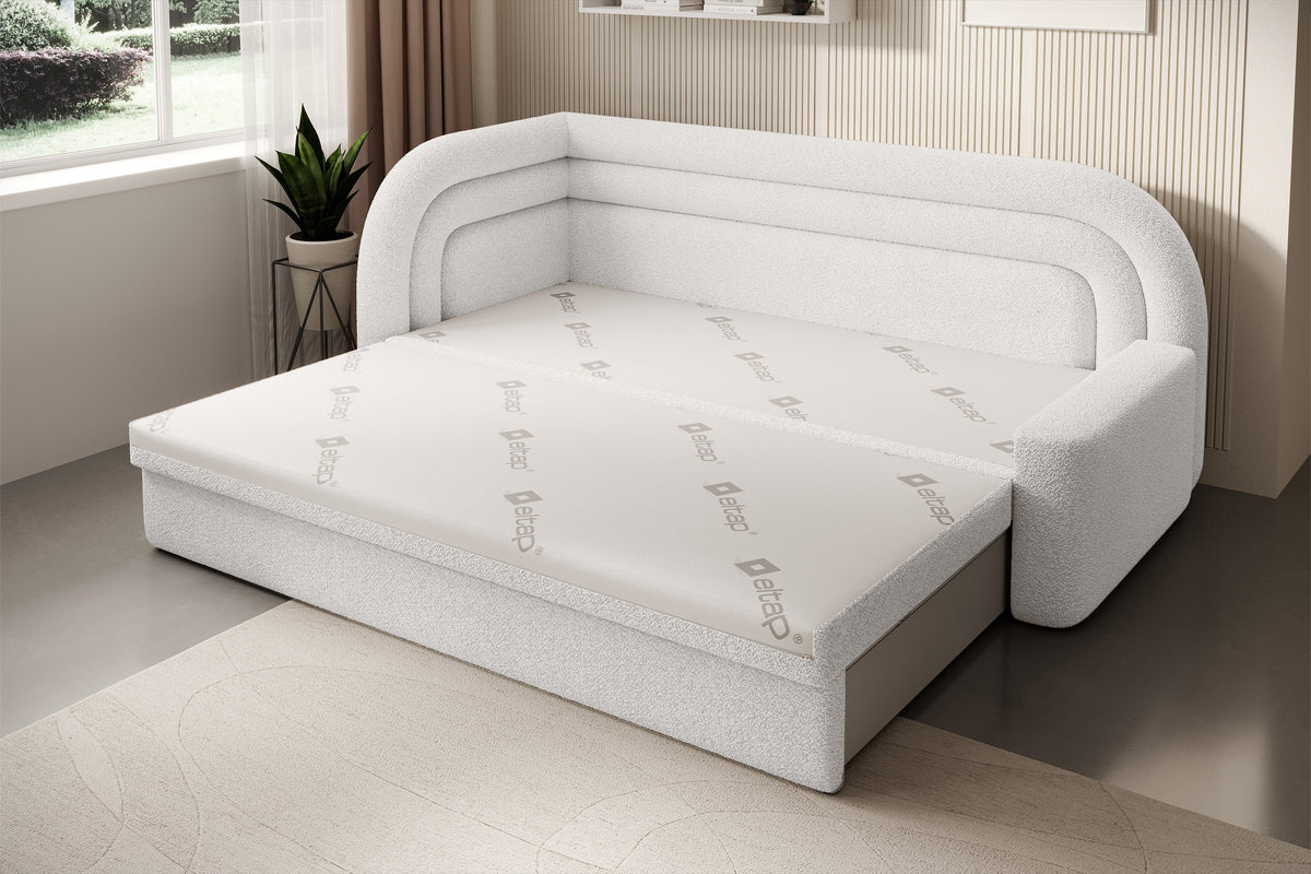 Fabillo Storage Sleeper Sofa - Pearl White