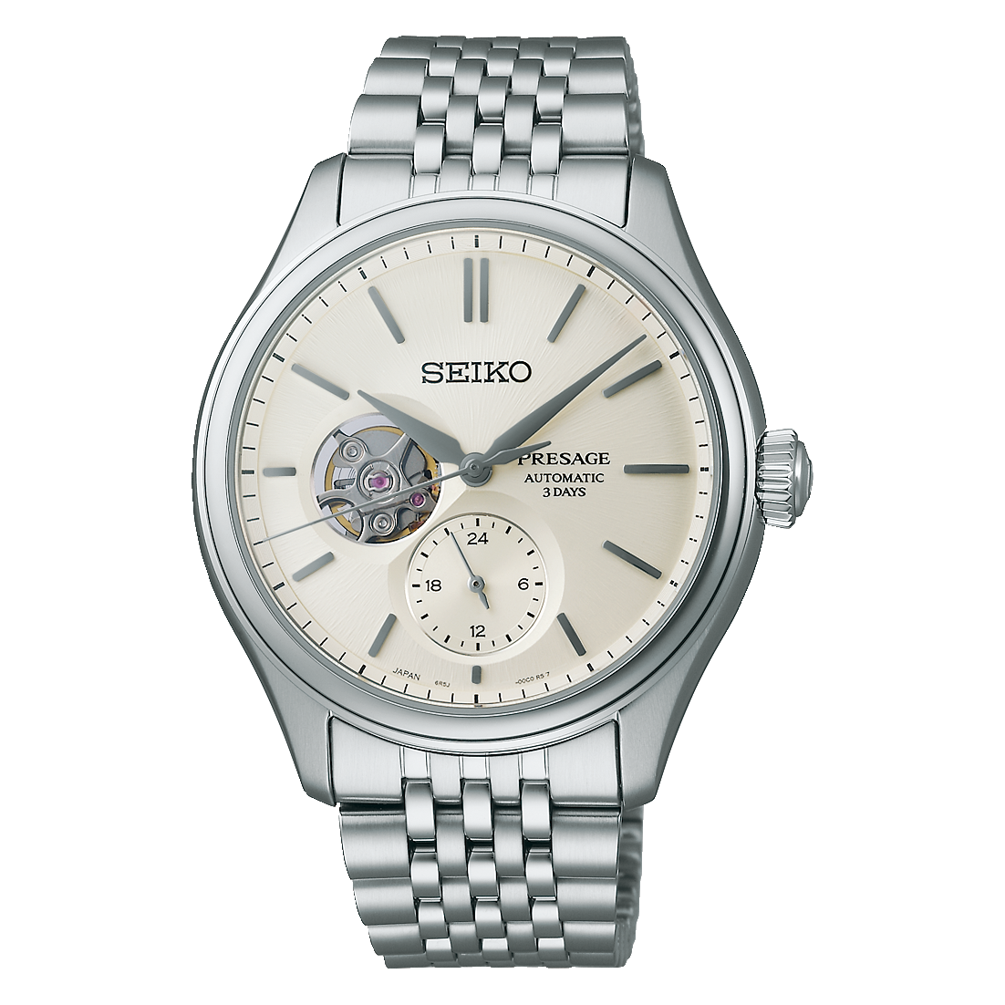 SEIKO Presage Classic Open Heart Series Silver | SPB469
