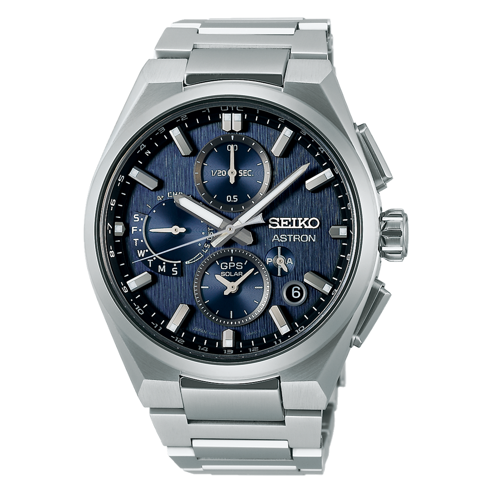 SEIKO Astron GPS Solar Chronograph Blue Dial | SSH161