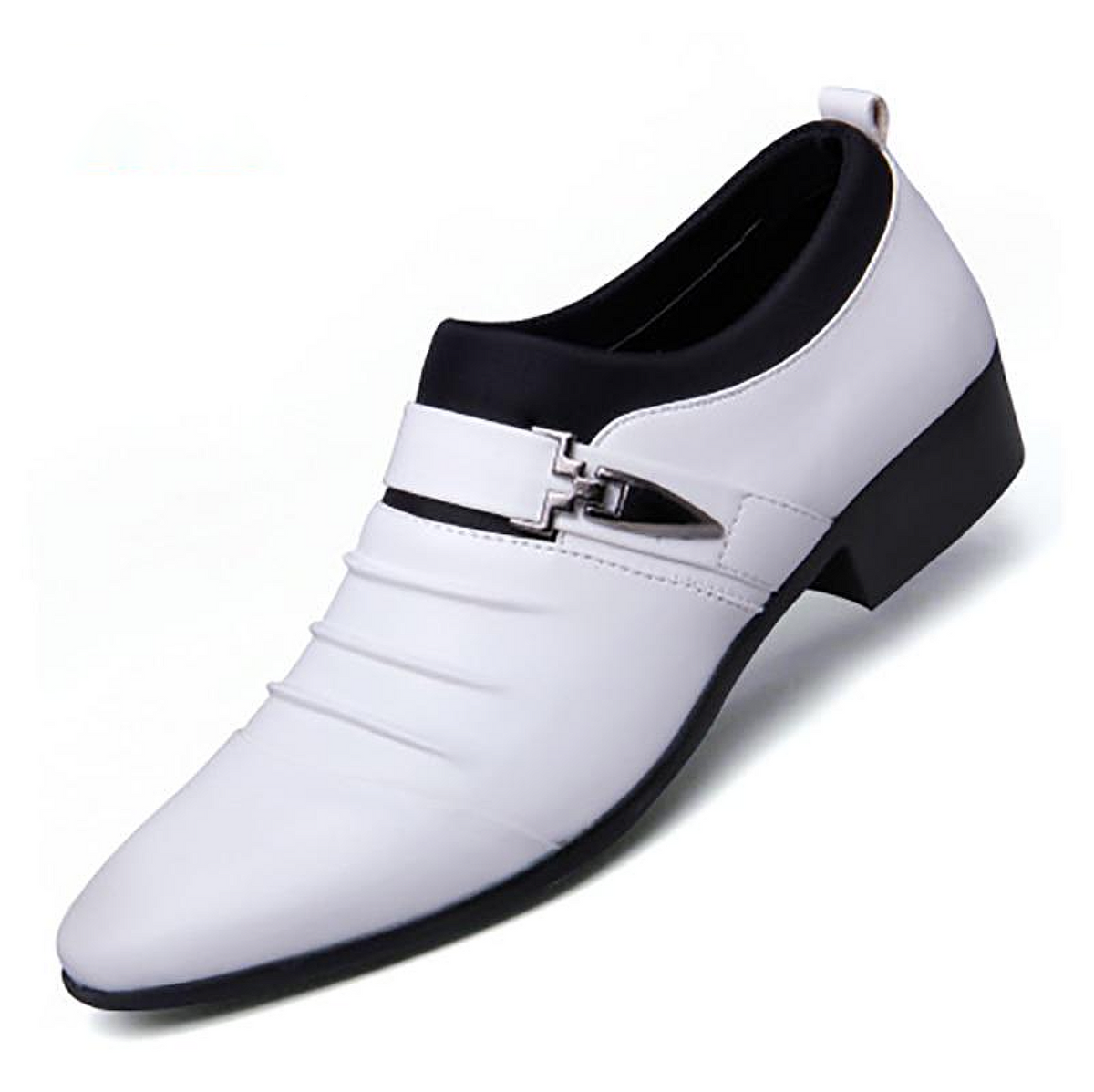 Leather Buckle Dress Shoes