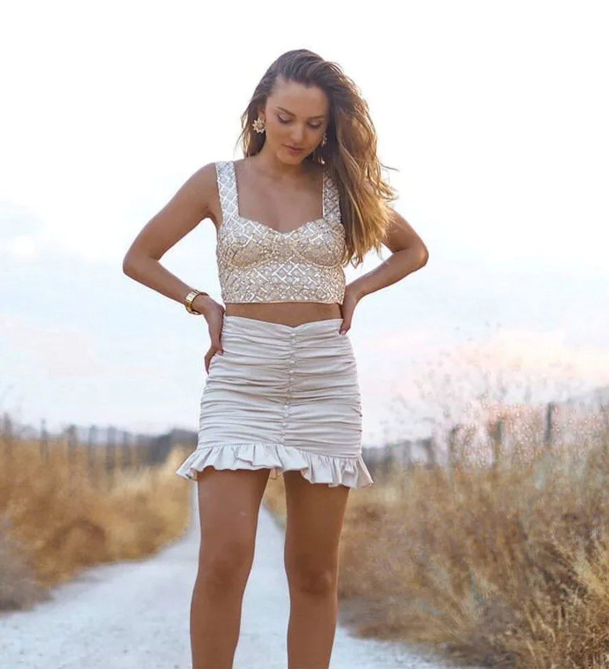 Ruffled Skirt