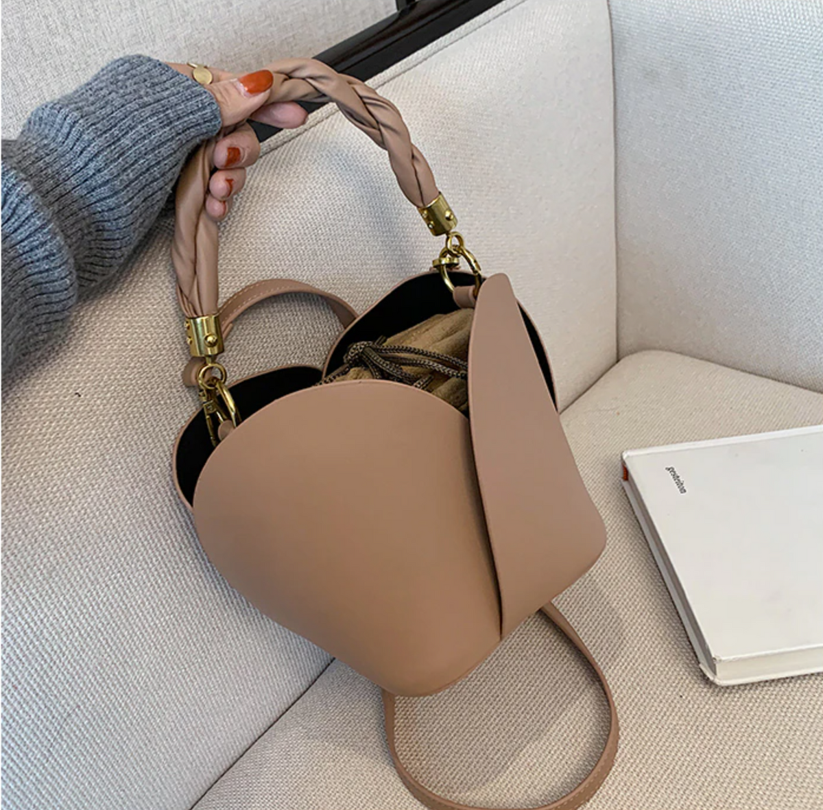 Twist Strap Tulip Bag