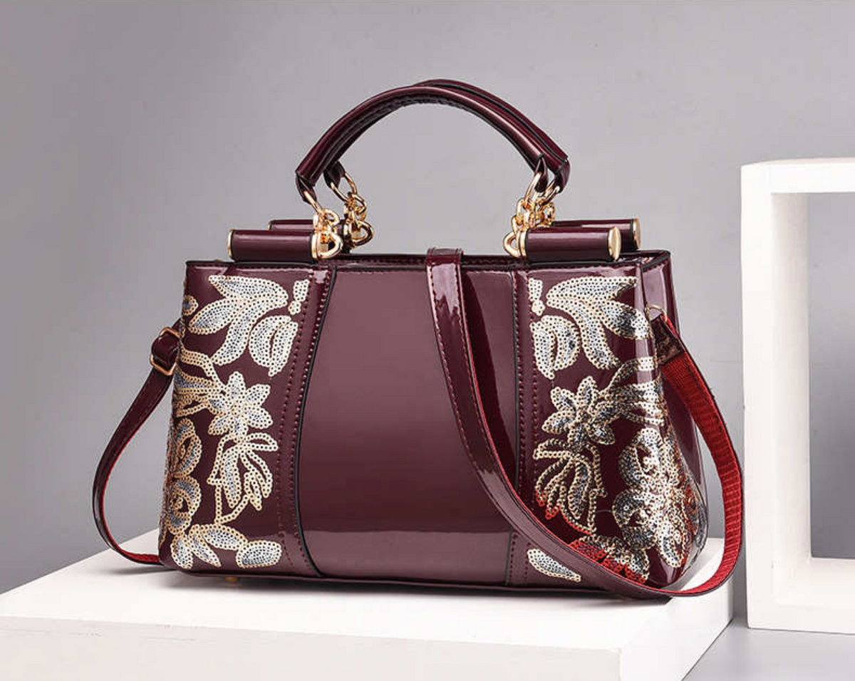 Floral Gloss Handbag