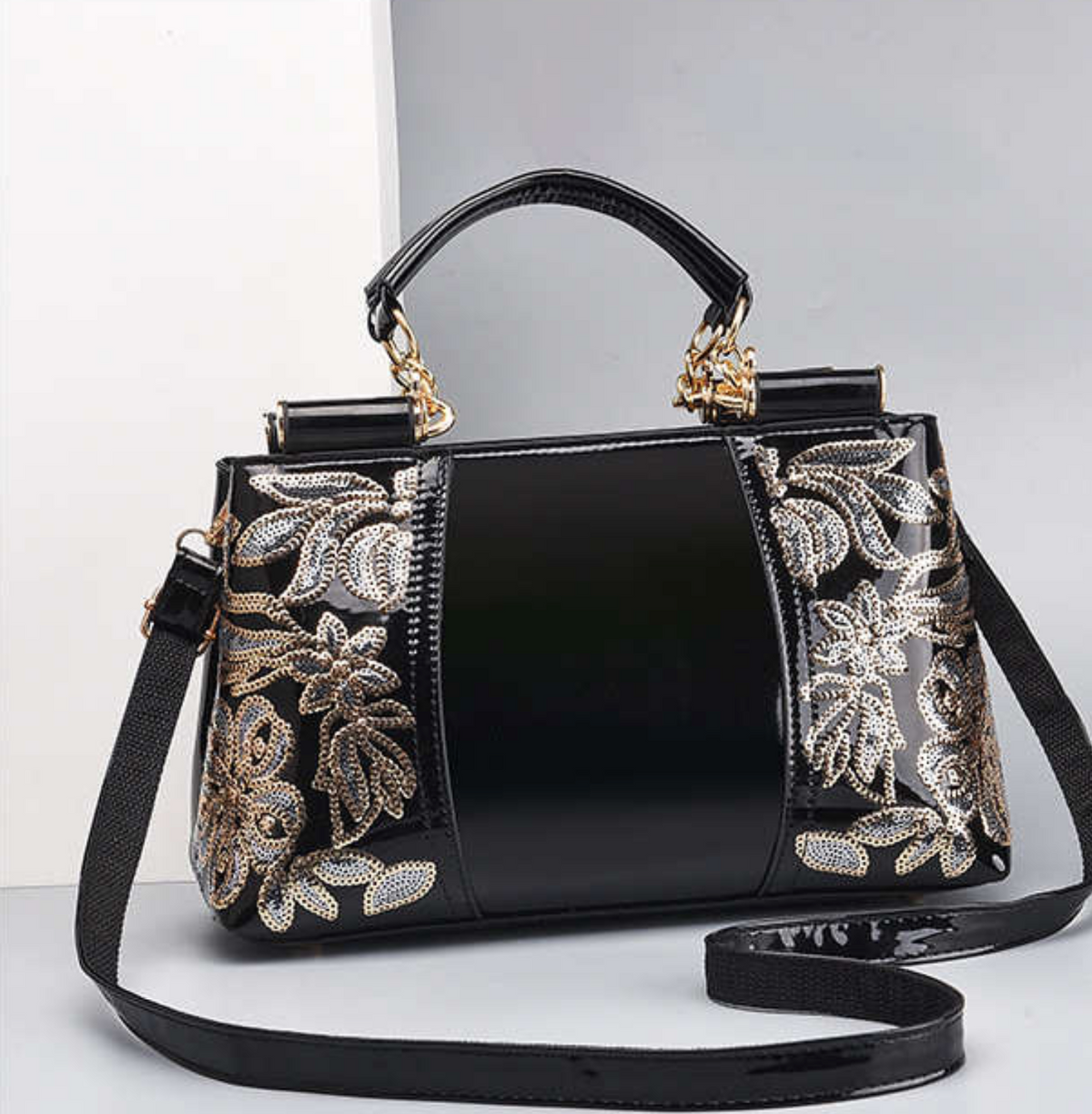 Floral Gloss Handbag