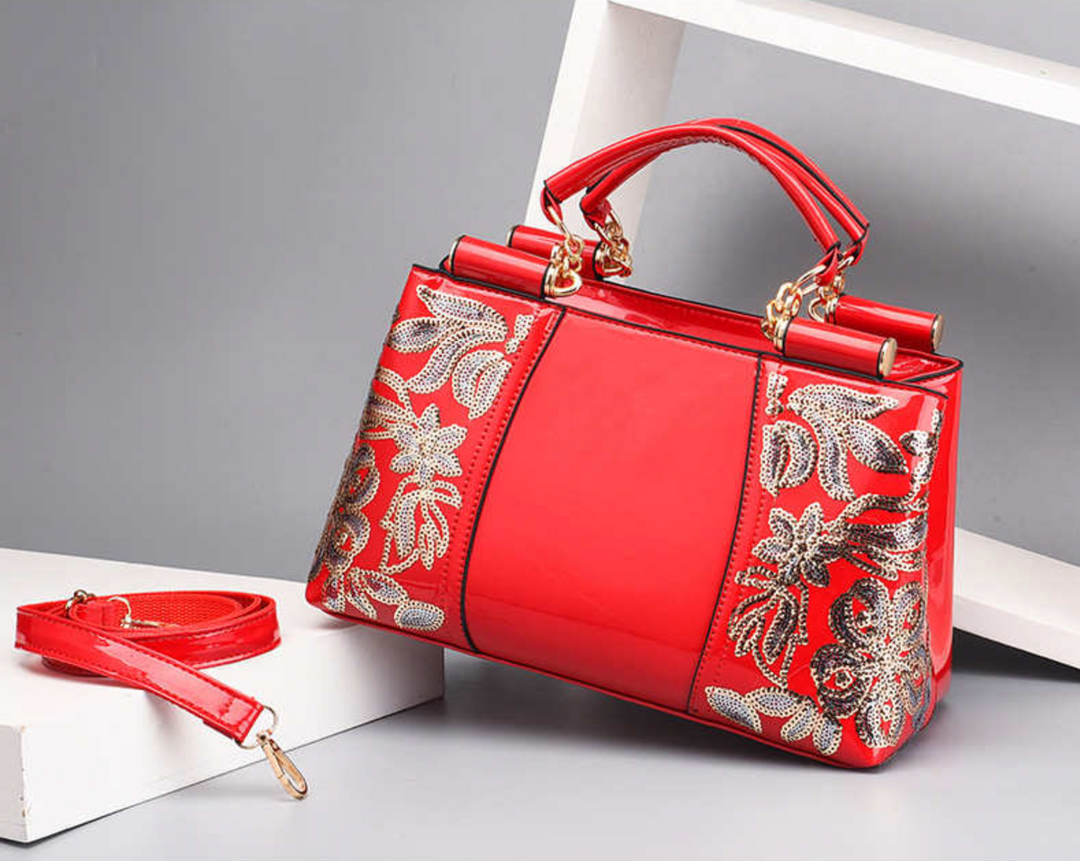 Floral Gloss Handbag