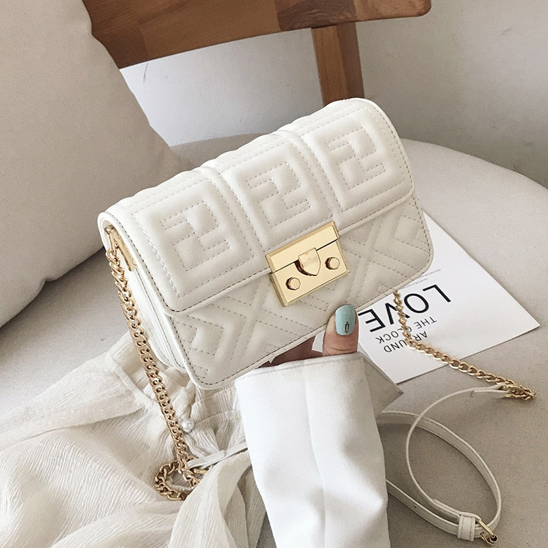Deuce Leather & Chain Bag