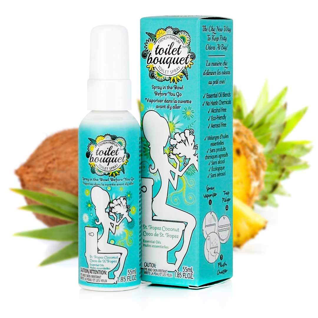 9 ml (0.3 oz), Tropez Coconut Bathroom Odor Eliminator| Toilet Bouquet™