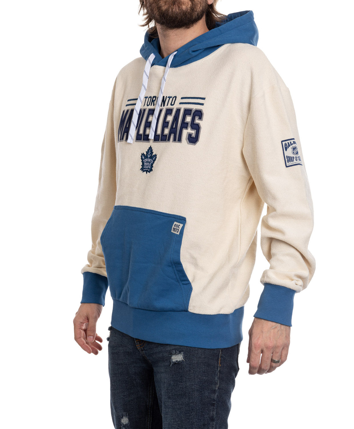 Toronto Maple Leafs NHL Unisex Reverse Terry Retro Premium Hoodie