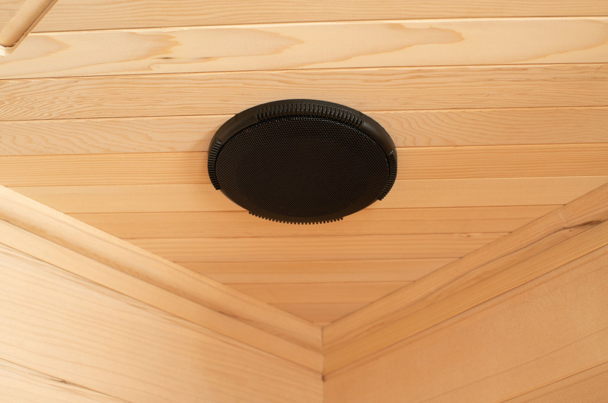 Blisspod | Vienna | Corner Spacious Far Infrared Sauna Canadian Hemlock Ultra Low EMF, 12 Heaters, 4-5 Persons
