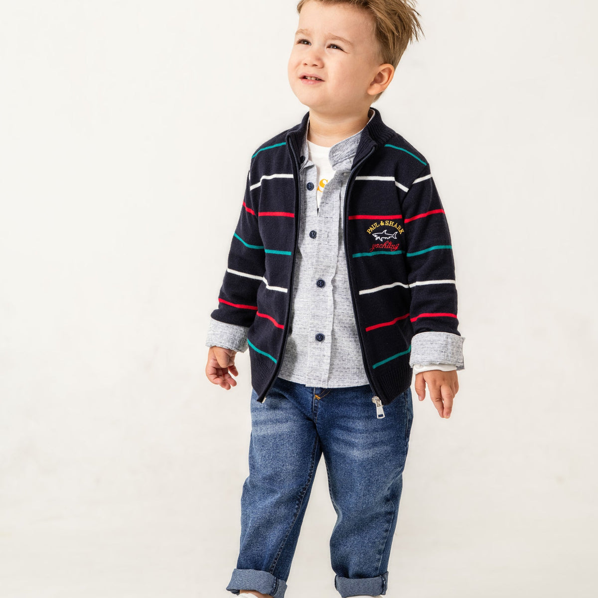Shark Paul Boys 4PC Sweater Set