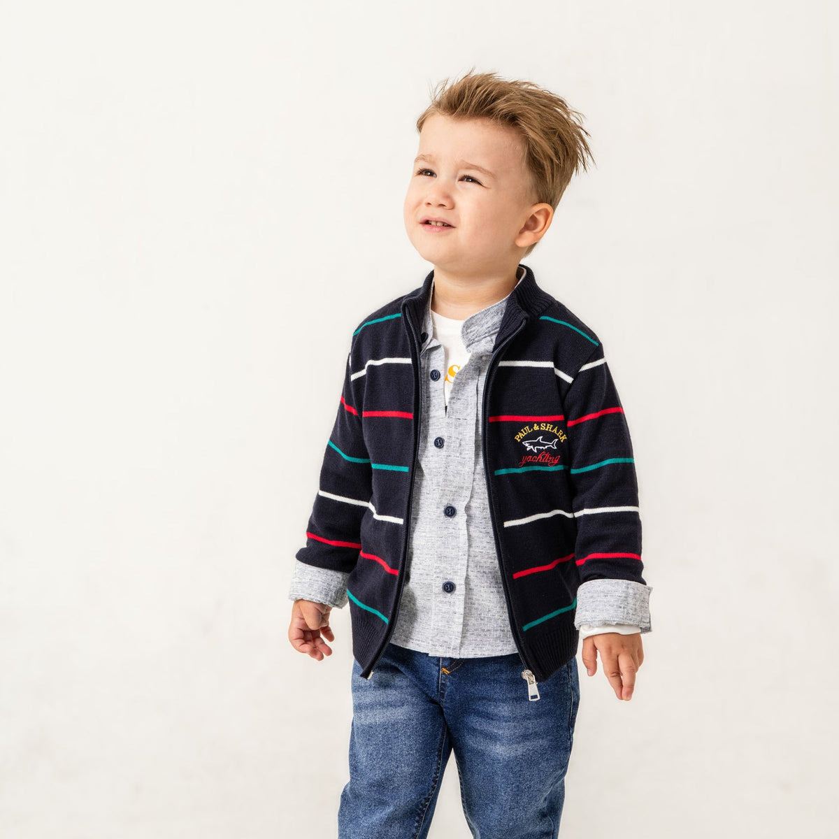 Shark Paul Boys 4PC Sweater Set