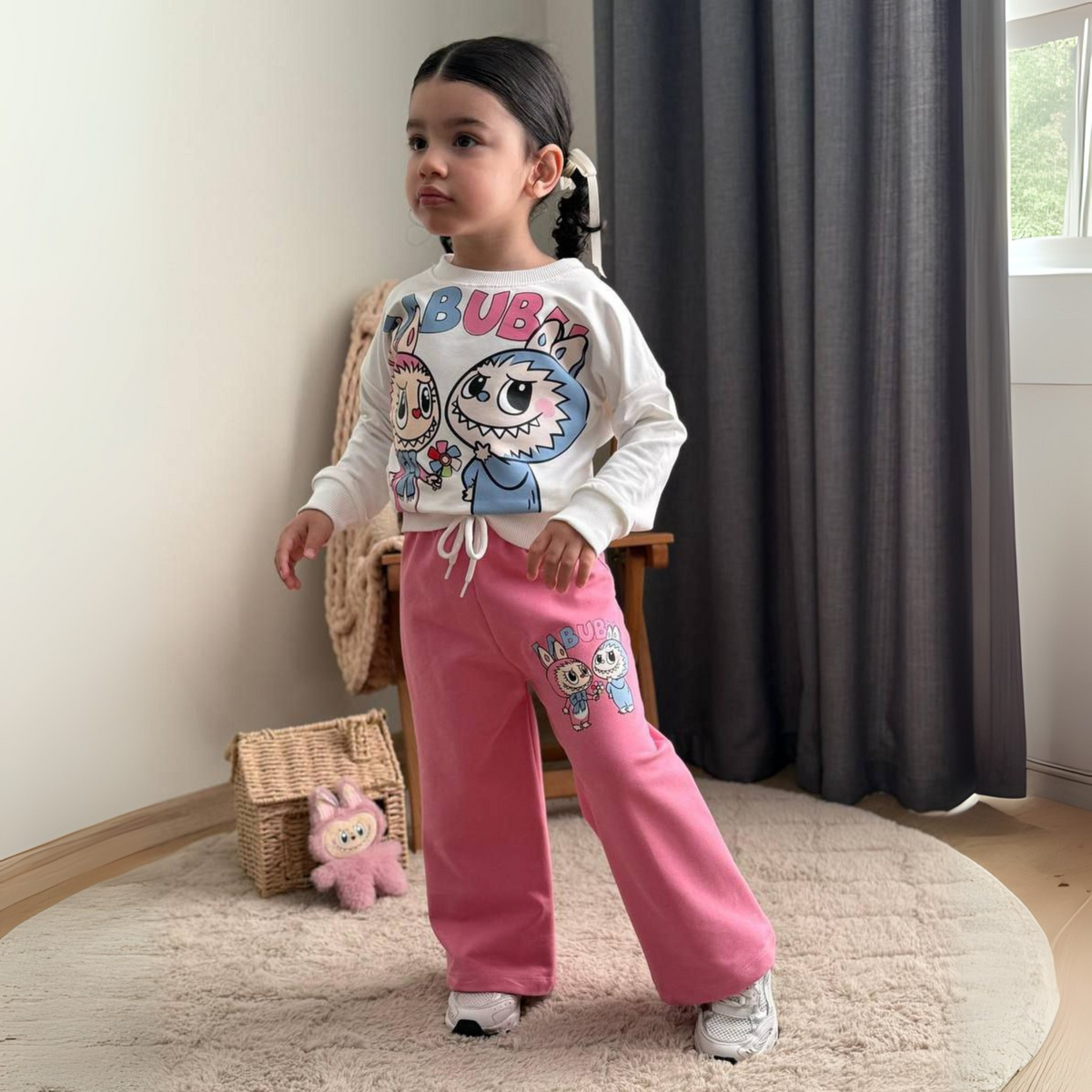 La-Bu-Bu Friends Girls Casual Set
