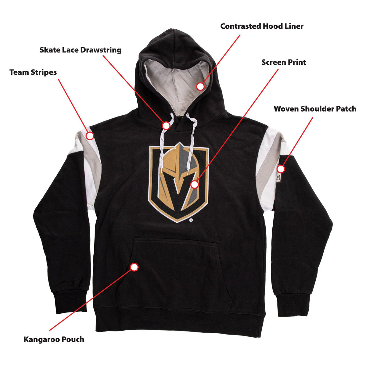 Vegas Golden Knights Varsity Retro Style Hoodie