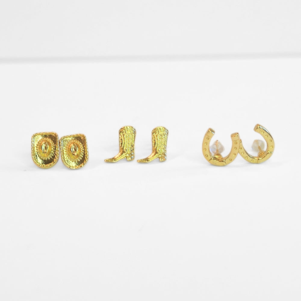 Country & Western Stud Earrings