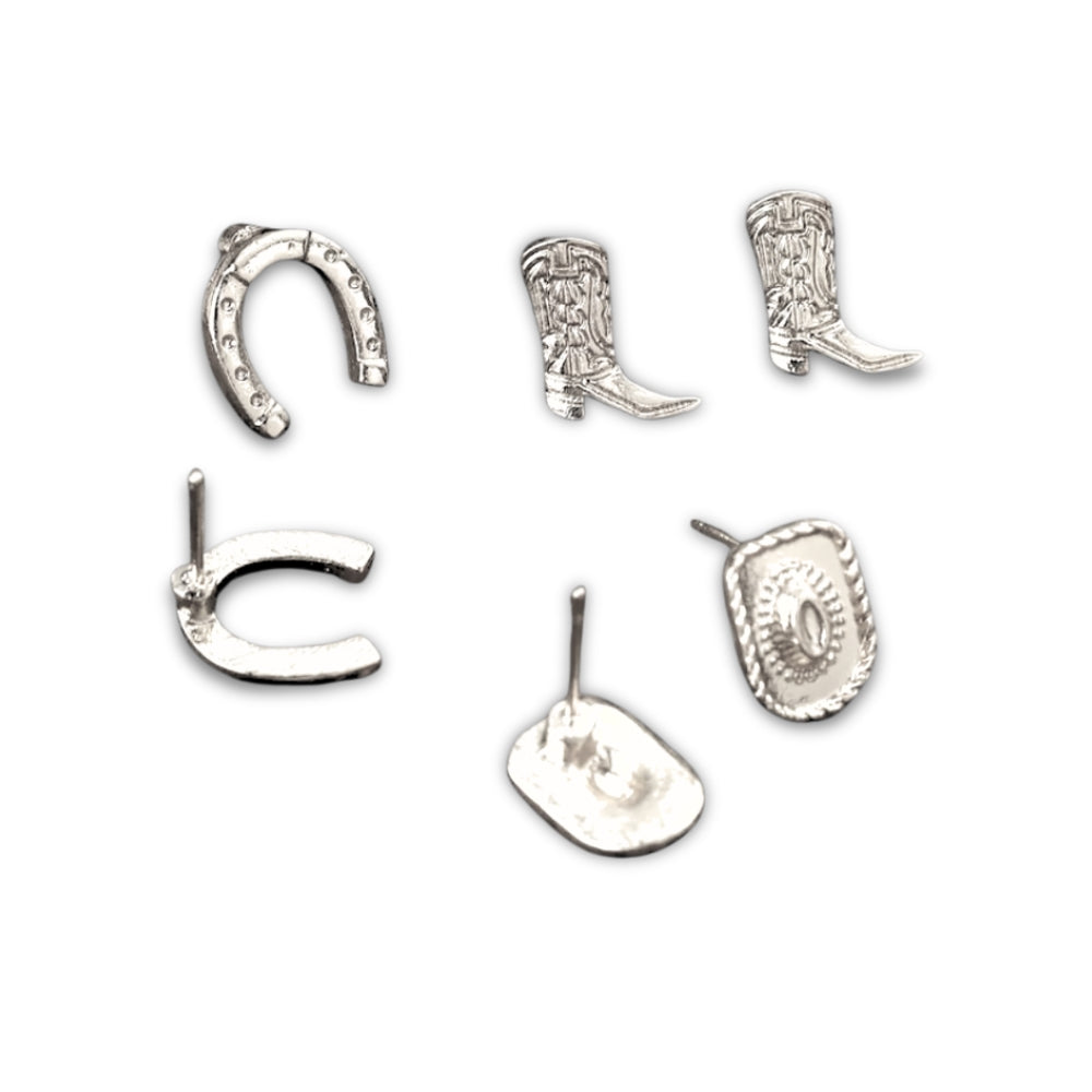 Country & Western Stud Earrings