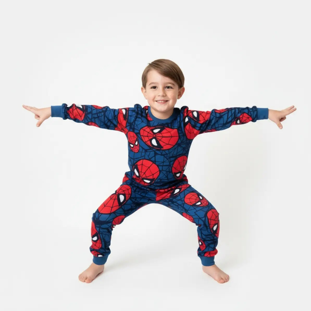 Spider Boys Cotton Pyjama Set