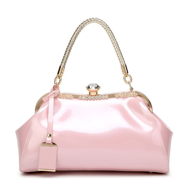 Luxury Leather Shine Handbag