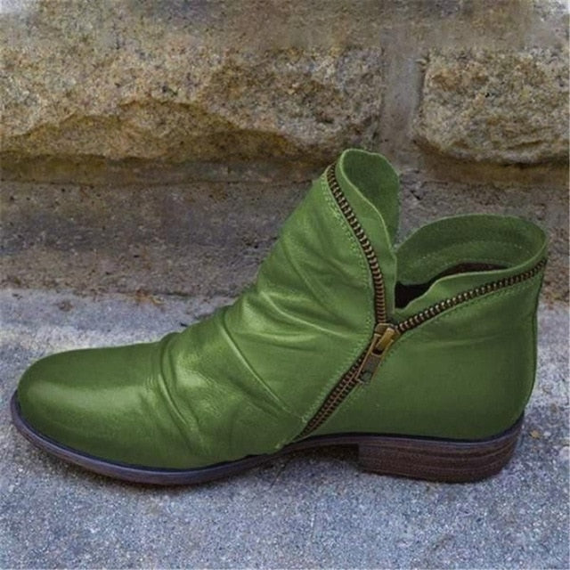 Zip & Lace Boot Shoe