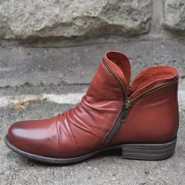 Zip & Lace Boot Shoe