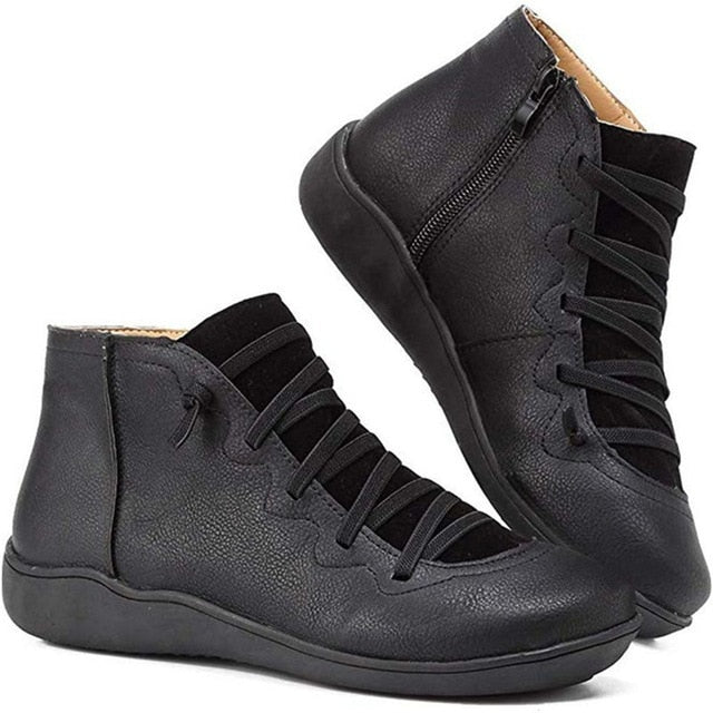 Zip & Lace Boot Shoe