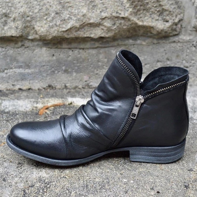 Zip & Lace Boot Shoe