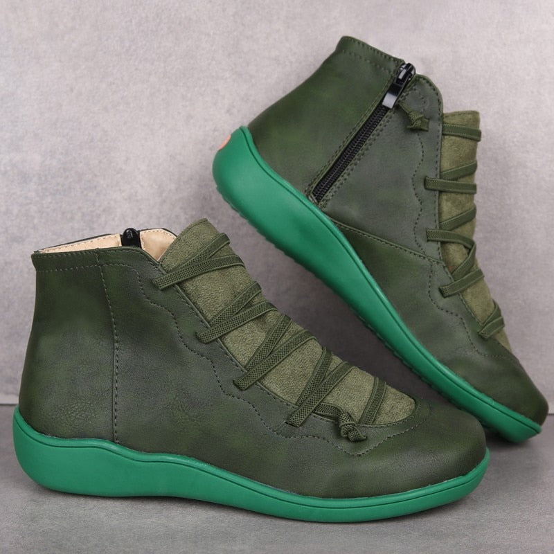 Zip & Lace Boot Shoe