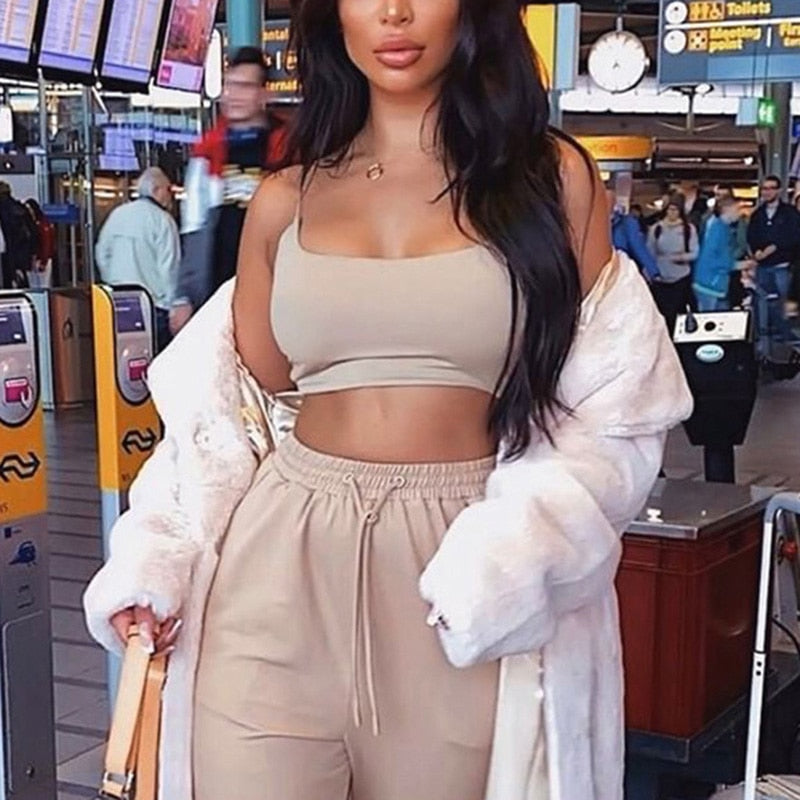 Spaghetti Strap Crop Top