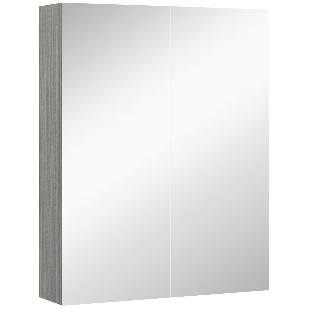 Wall Mount Medicine Cabinet with Mirror, Bathroom Mirror Cabinet Storage Organizer with Adjustable Shelf, Double Door Cupboard, Soft Closing, 23.5" x 29.5", Light Lilac