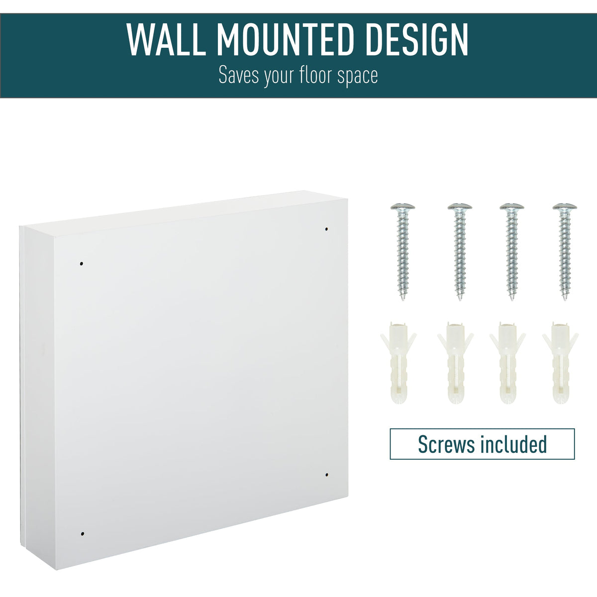 Wall Mounted Mirror Cabinet, Bathroom Medicine Cabinet with Mirror, 2 Doors and 3-tier Shelving, Silver